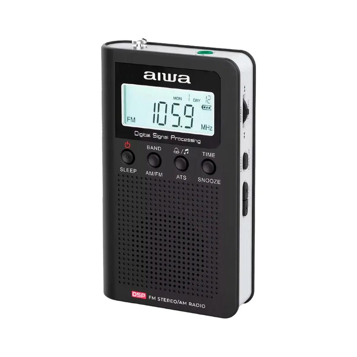 Radio Portátil Aiwa RSD-45BK Blanco Negro AM/FM