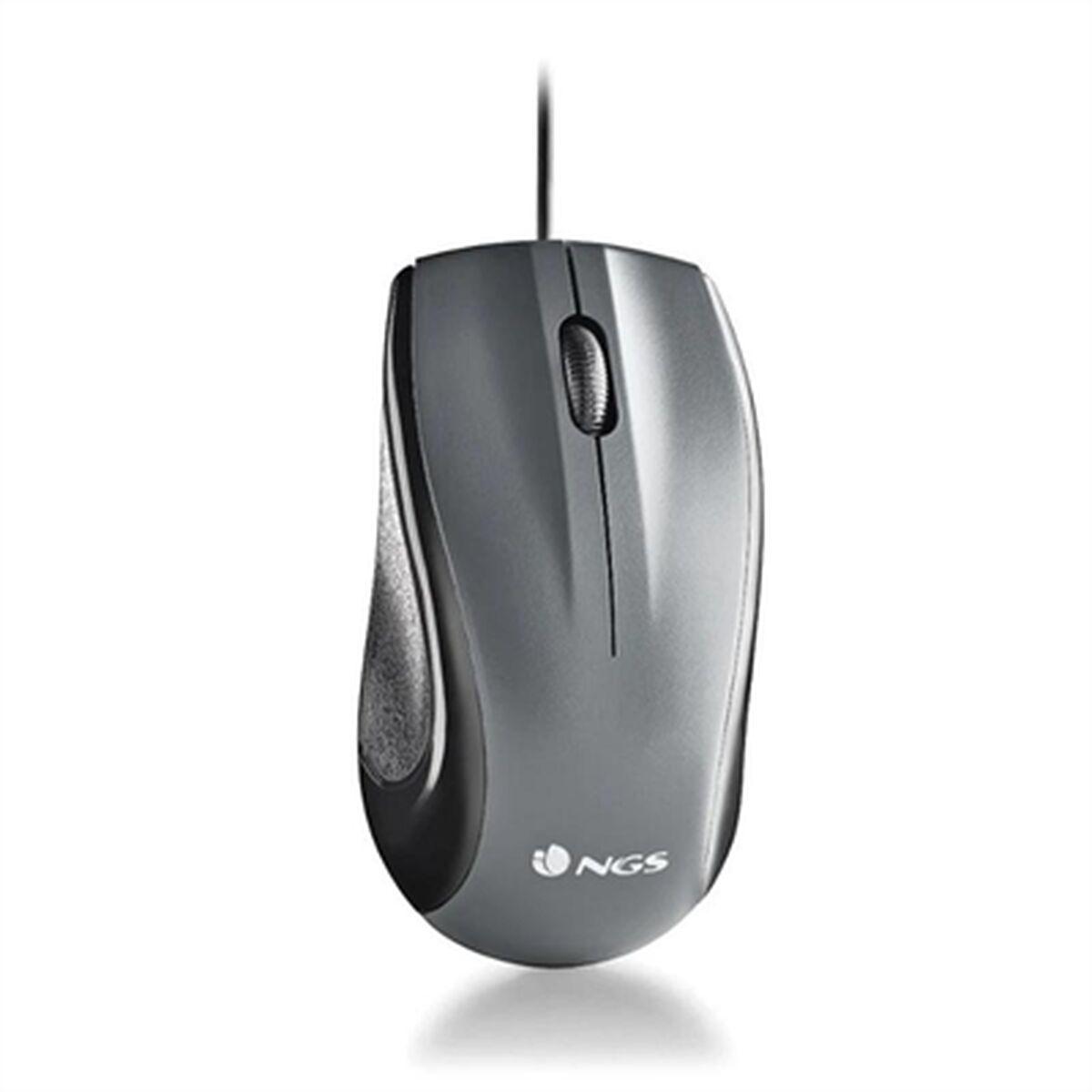 Ratón NGS Musk Negro Gris 1200 DPI