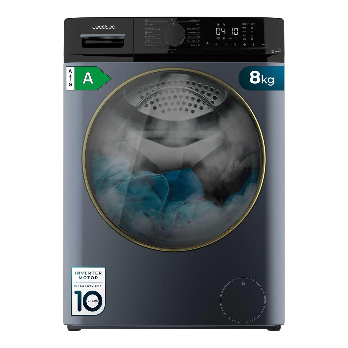 Lavadora Cecotec Bolero DressCode 8610 Inverter Titanium A 1400 rpm 8 kg