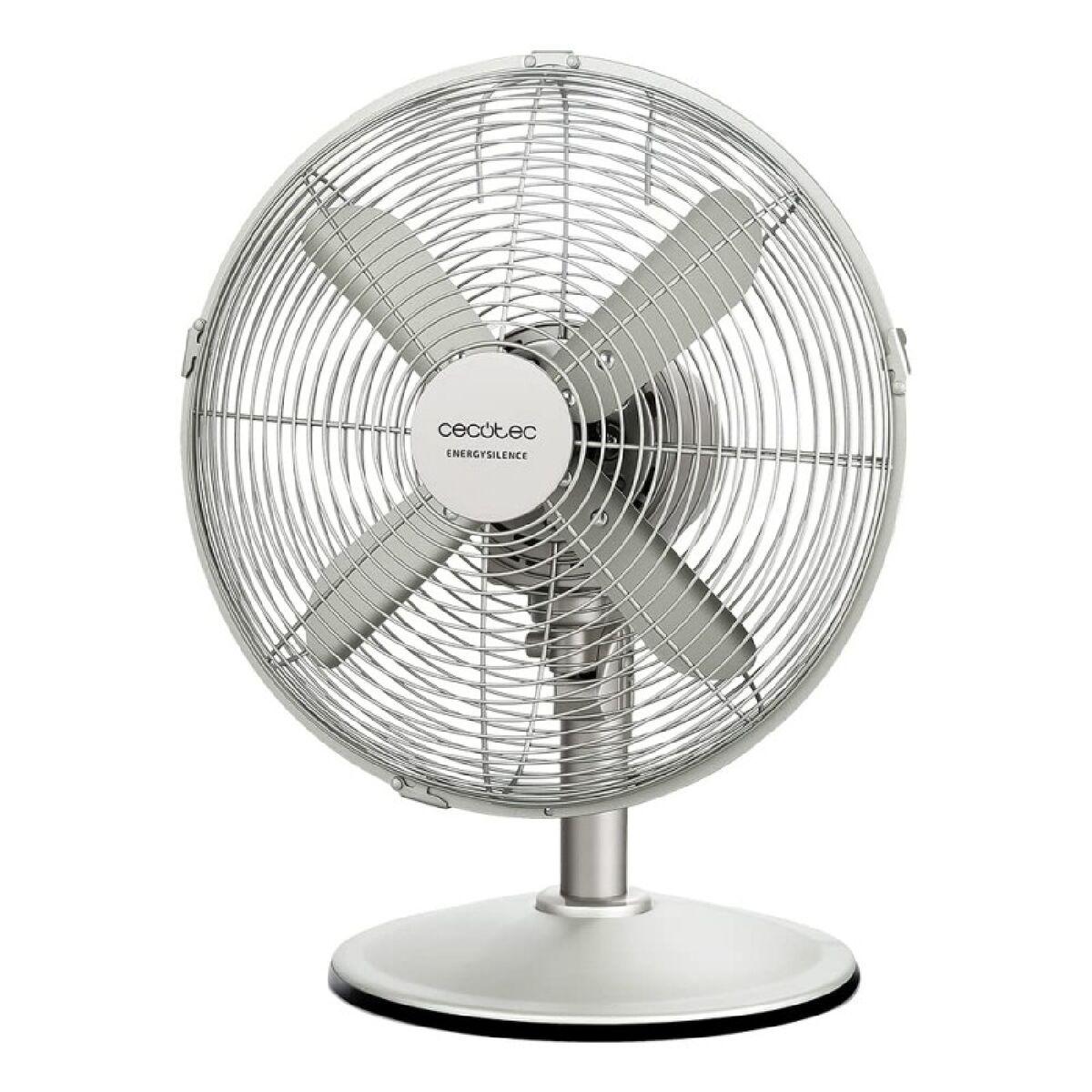 Cecotec Ventilador de Sobremesa EnergySilence 610 40 W Acero Silencioso Oscilante