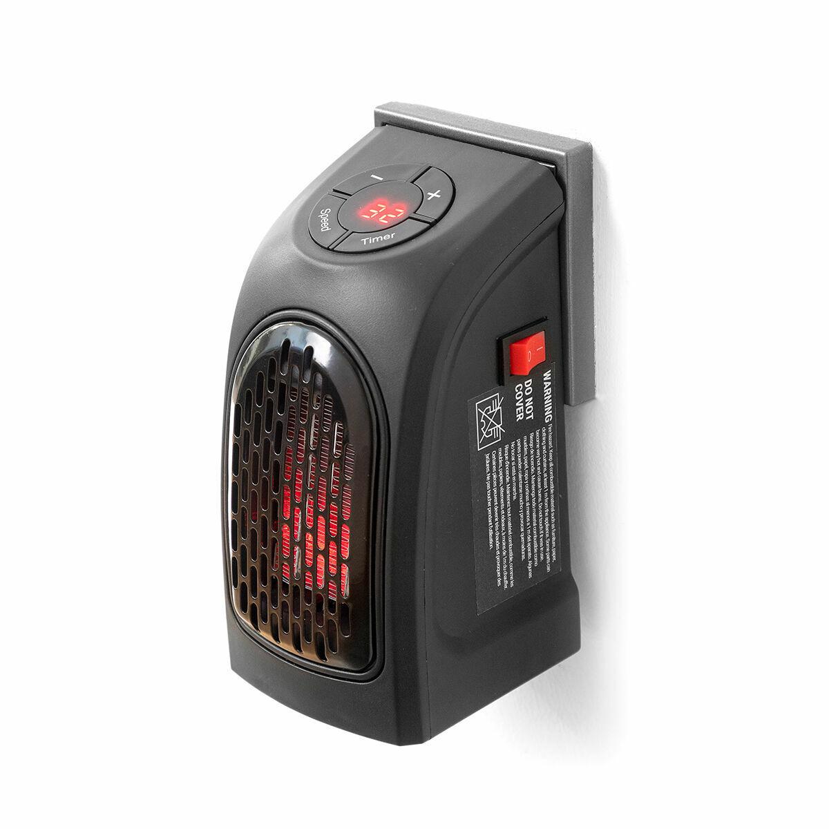 Mini Calefactor de Enchufe Portátil InnovaGoods Negro 400 W (Reacondicionado A)