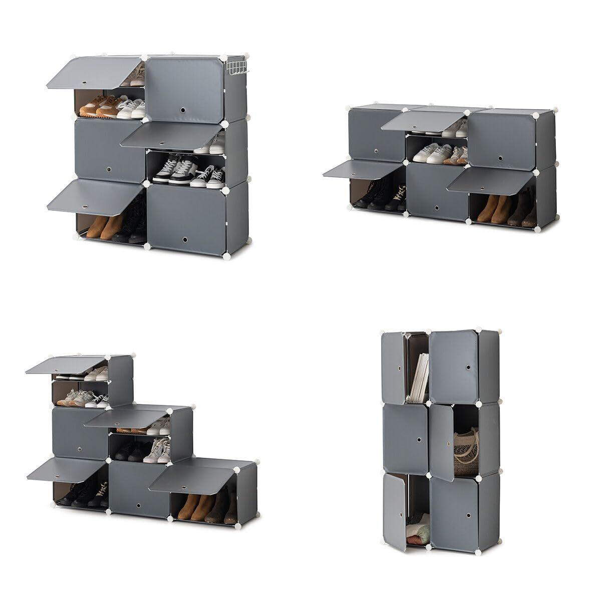Zapatero Modular Portátil InnovaGoods Gris (Reacondicionado A)