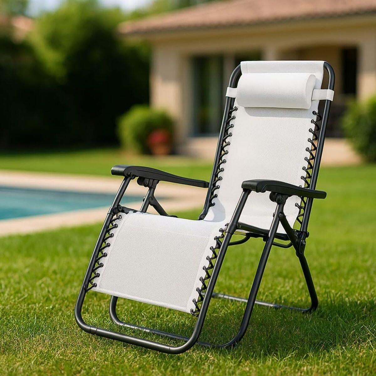 Silla Plegable Marbueno Gris 90 x 108 x 66 cm