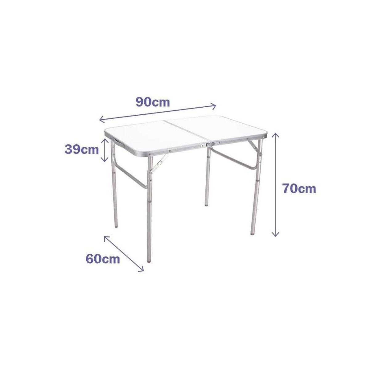 Mesa Plegable Marbueno Blanco 90 x 70 x 60 cm
