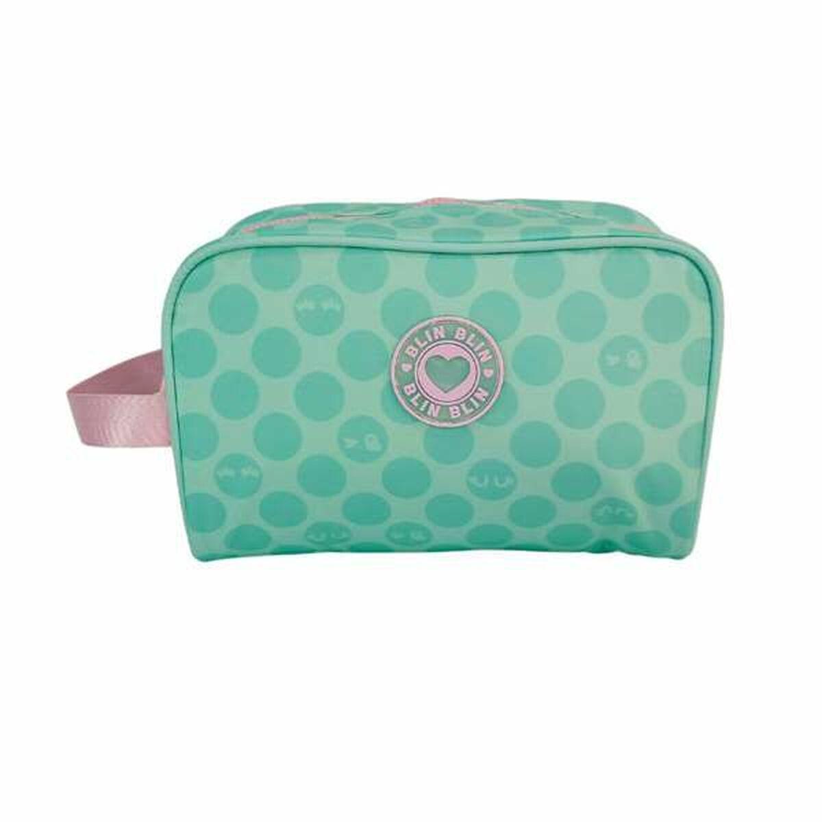 Neceser de Viaje Toybags Blin Blin Kiss Me Verde 15 x 25 x 11 cm