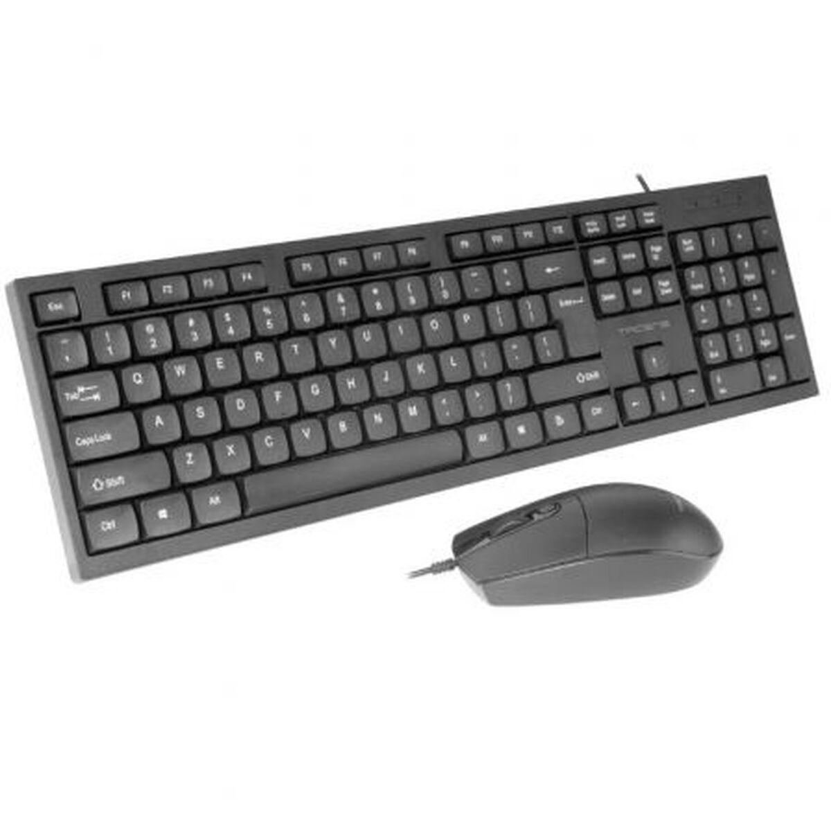 Teclado numérico Tacens ACP02ES Negro Qwerty Español