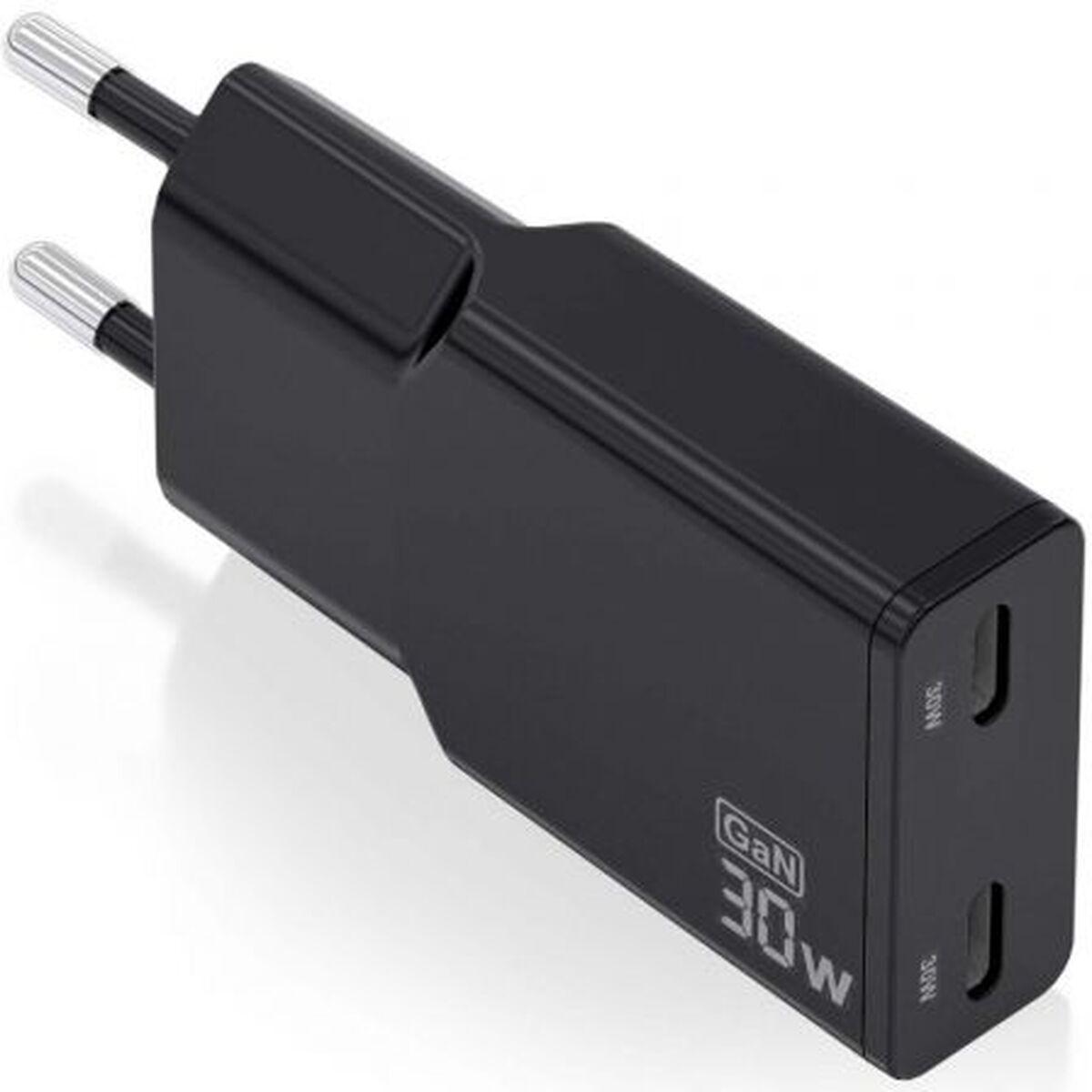 Cargador de Pared Aisens ASCH-30W2P049-BK Negro 30 W
