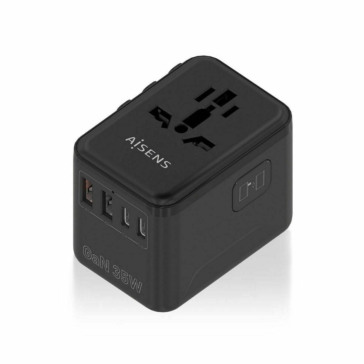 Cargador de Pared Aisens ASPS-2A3C09-BK Negro