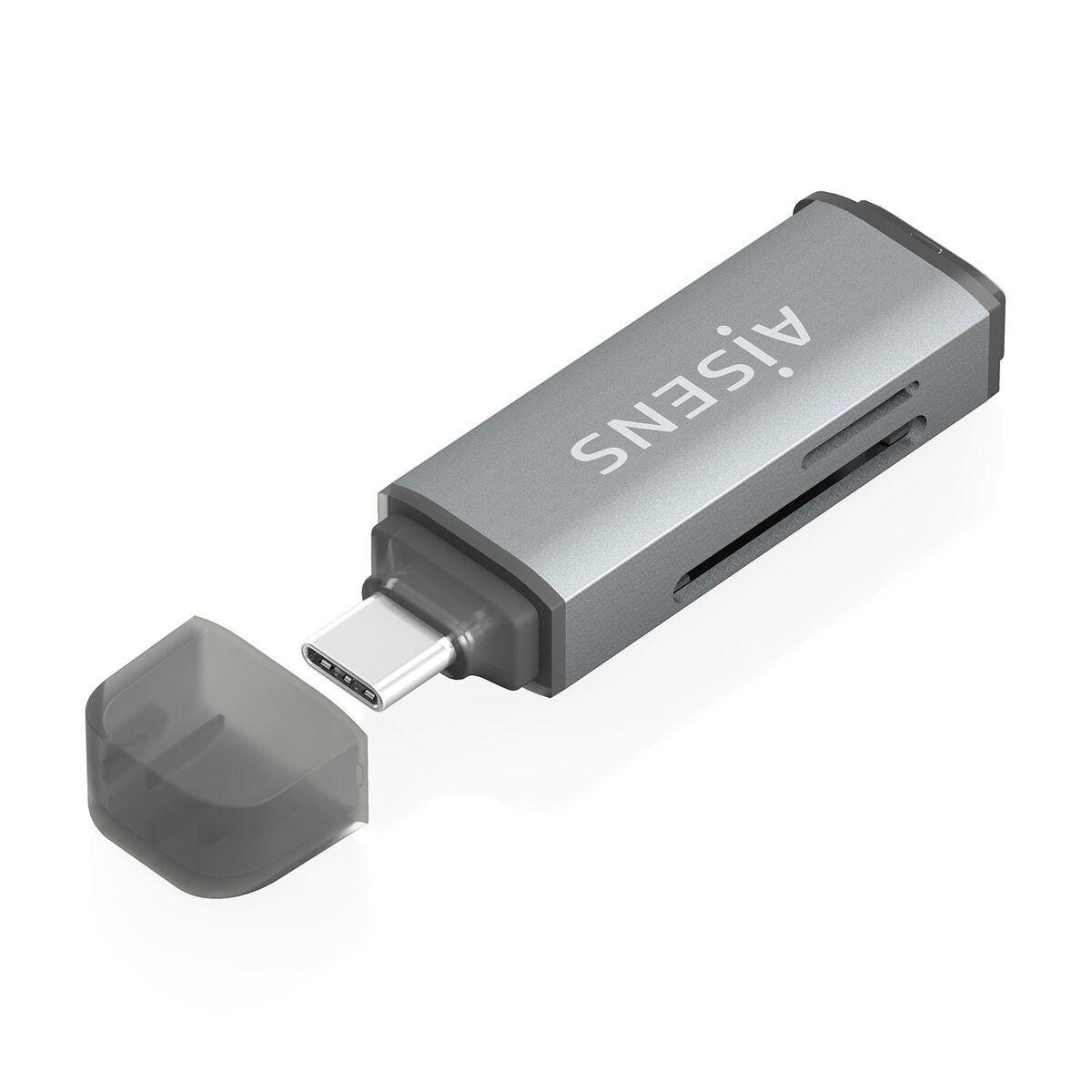 Lector de Tarjetas Aisens ASCR-2C10-GR Gris