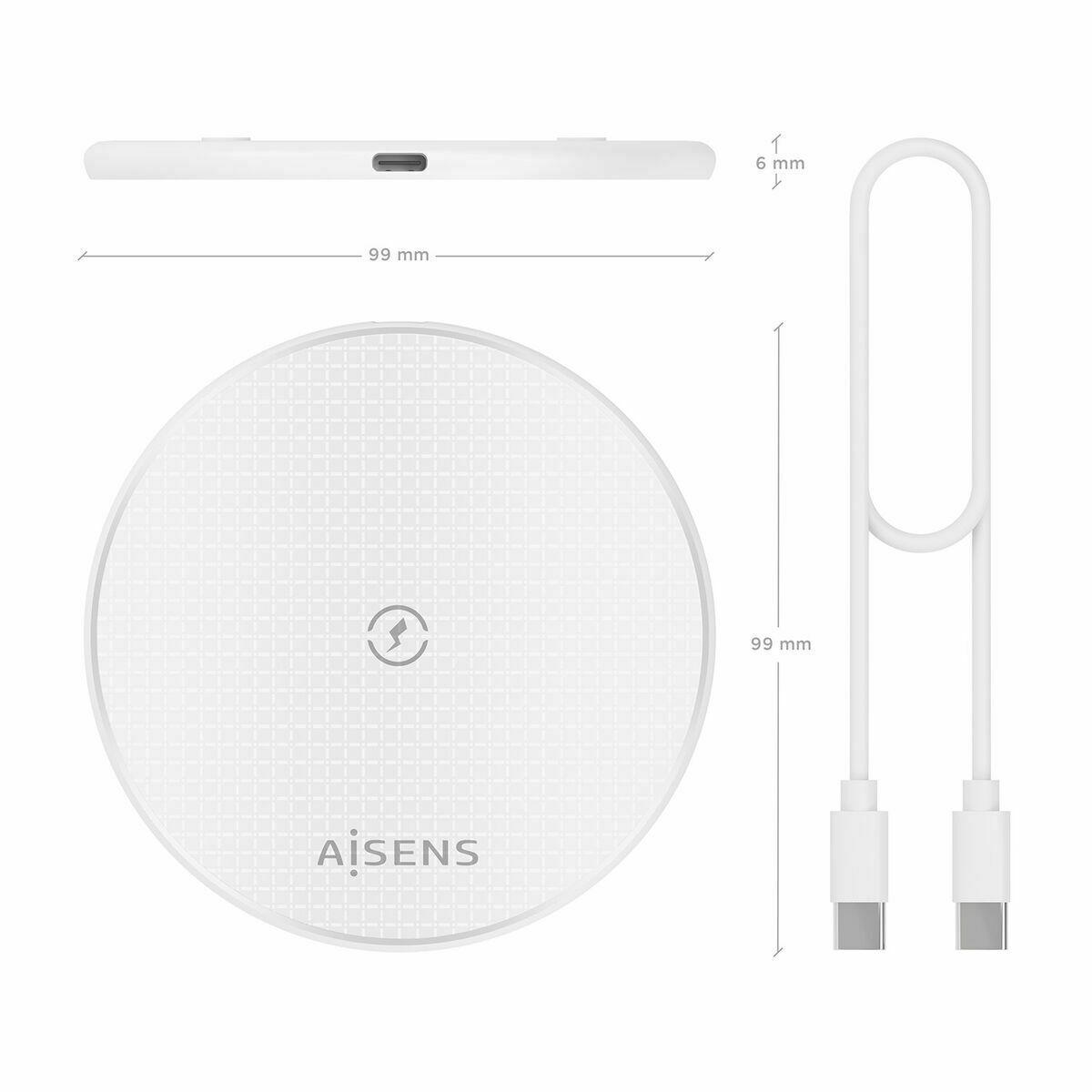 Cargador Inalámbrico Aisens ASCH-15W1WC057-W