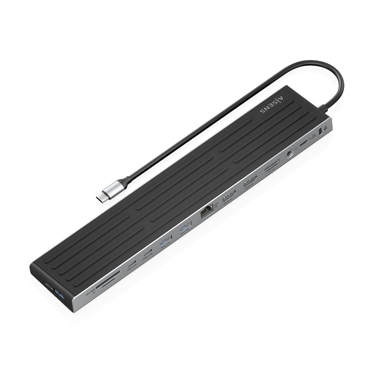 Hub USB Aisens ASUC-13P042-GR Gris
