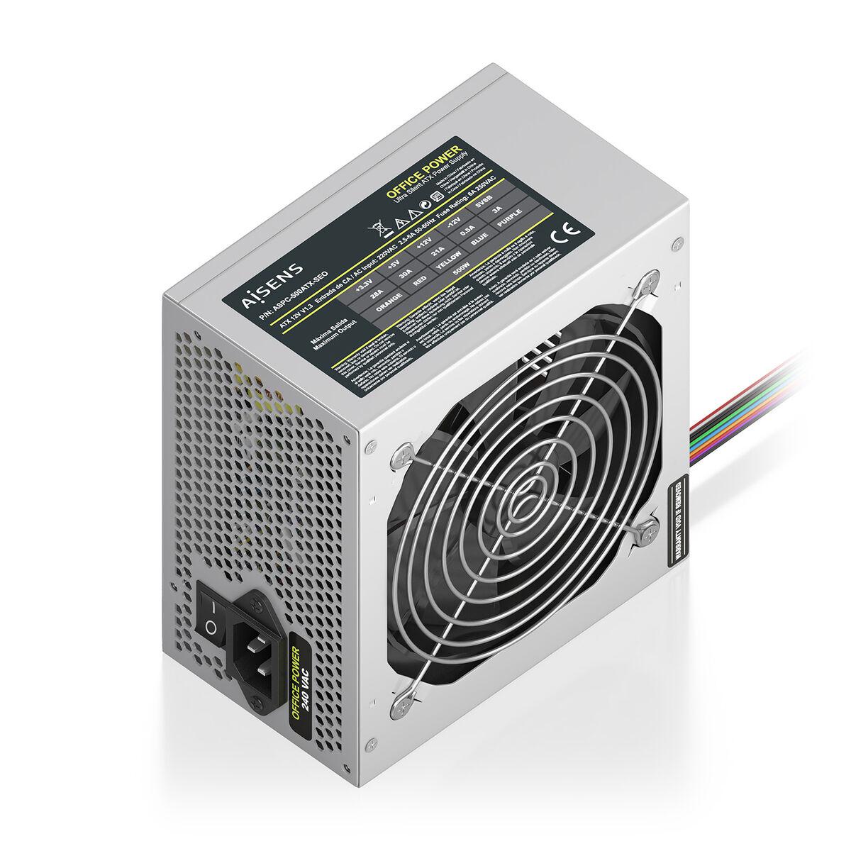 Fuente de Alimentación Aisens ASPC-500ATX-SEO ATX 500 W 50 W