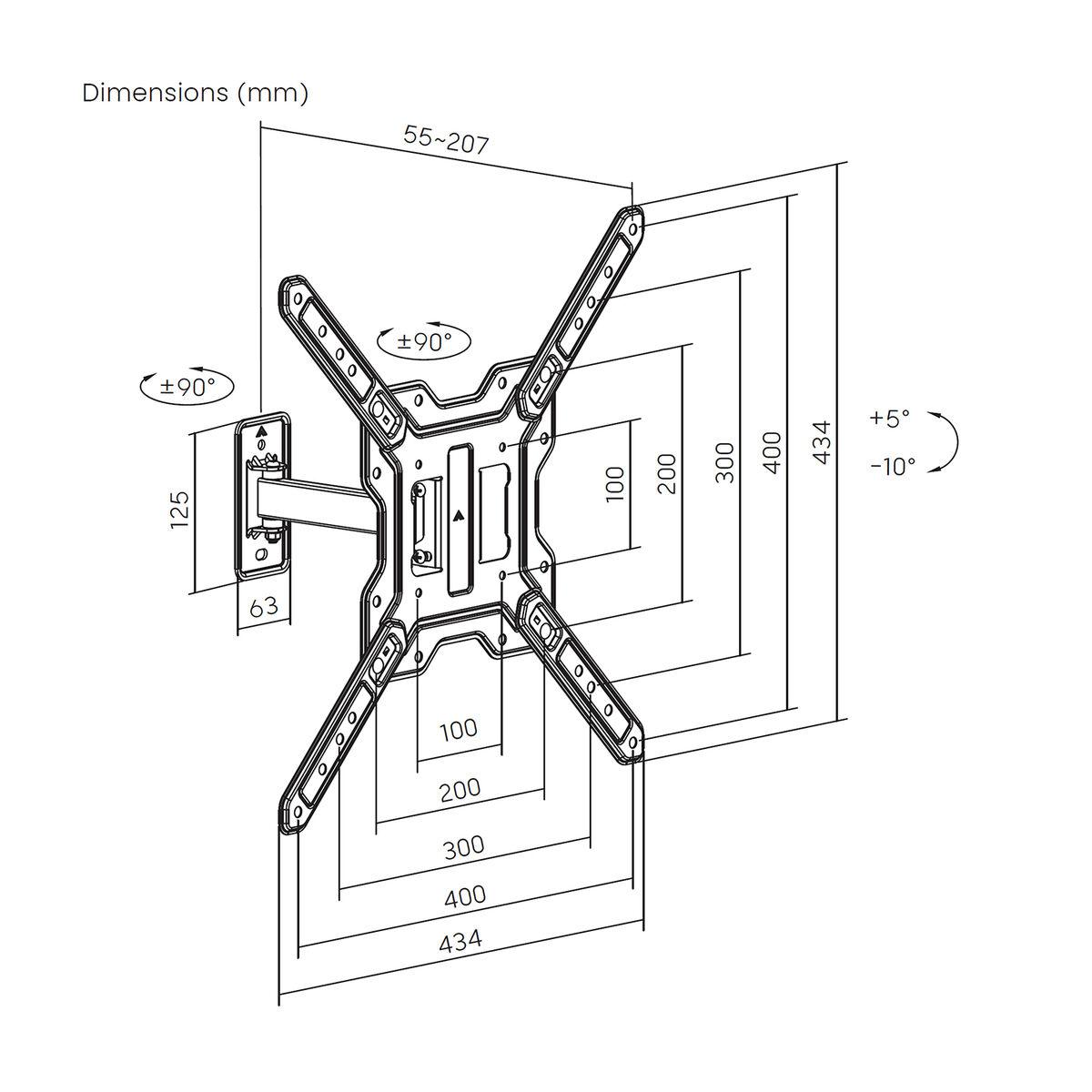 Soporte TV Aisens WT65TSE-415 65"