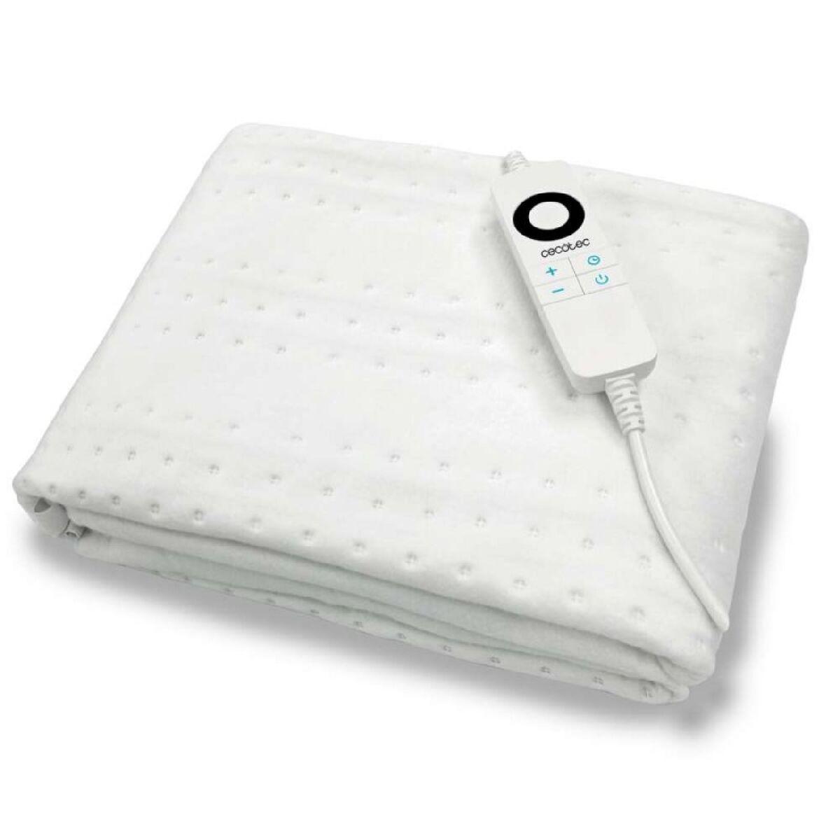 Cecotec Manta Eléctrica HeatConfort ThermalUnder Blanca 100W 150x80 cm Regulable
