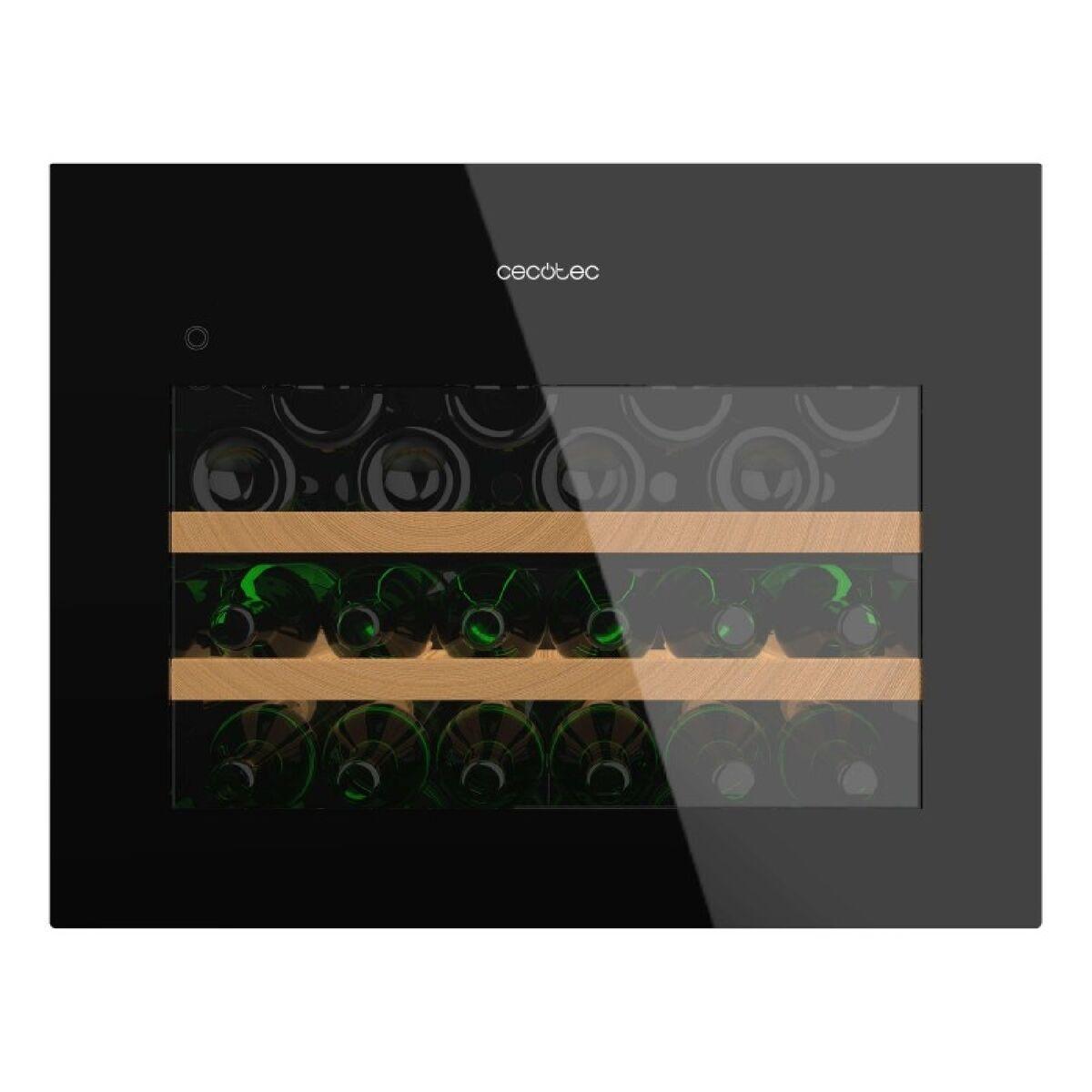 Cecotec Vinoteca integrable 28 botellas BI 28000 Touch Black, compresor, display LED, negro