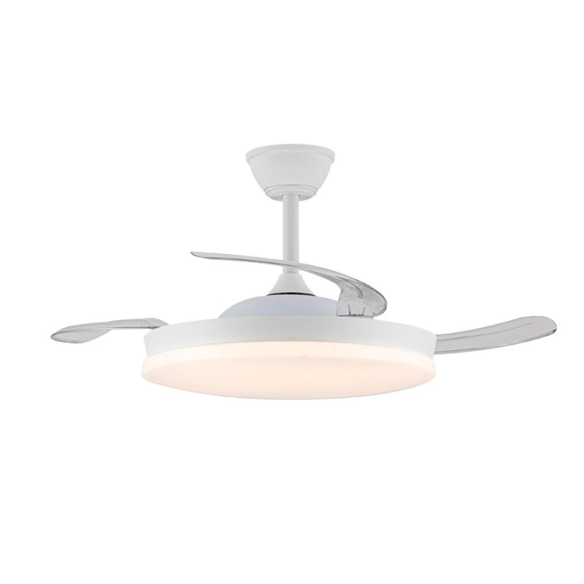Ventilador de Techo con Luz CristalRecord Blanco 72 W (3000 K) (4000 K)