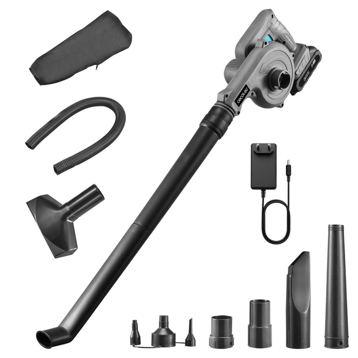 Cecotec Soplador batería AirForce 2120 FreeMove 21V multifunción aspira e infla negro