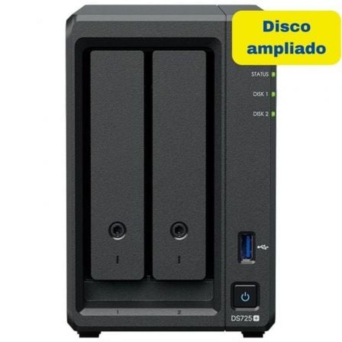 Almacenamiento en Red NAS Synology DS725+ 8TB Negro Intel Celeron