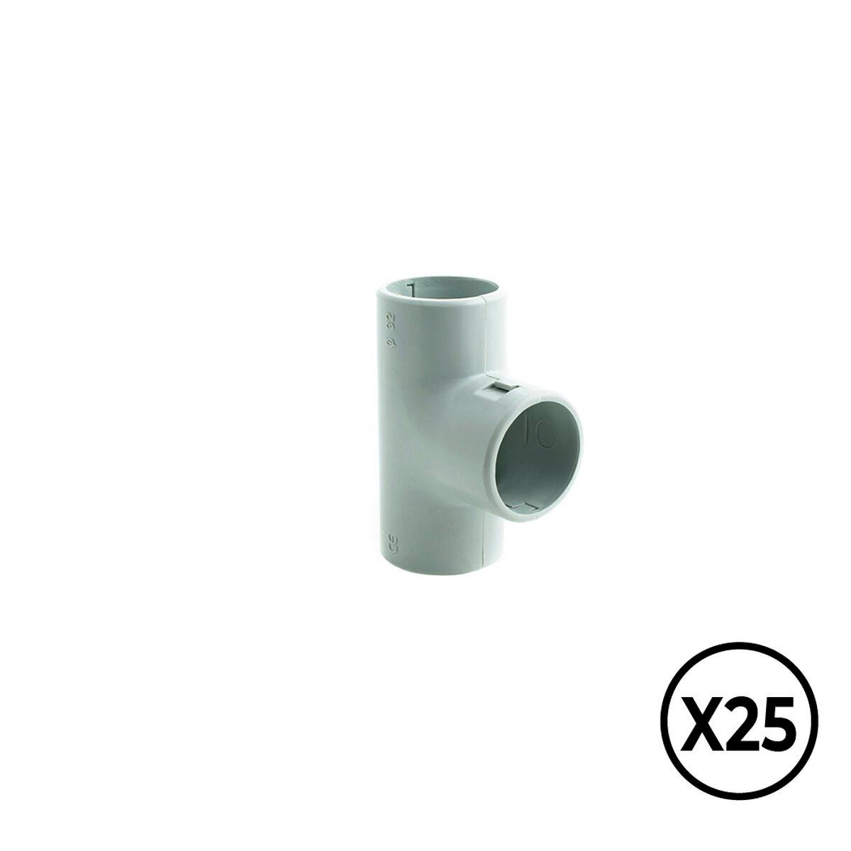 Manguito Tupersa PVC Forma de T (25 Unidades)