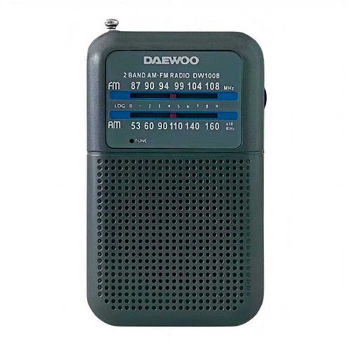 Radio Portátil Daewoo DW1008GR Negro Retro