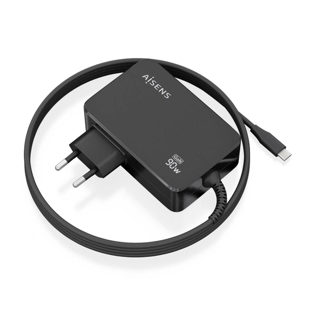 Cargador de Pared Aisens ASCH-1PD90WL034-BK Negro Multicolor 95 W 90 W