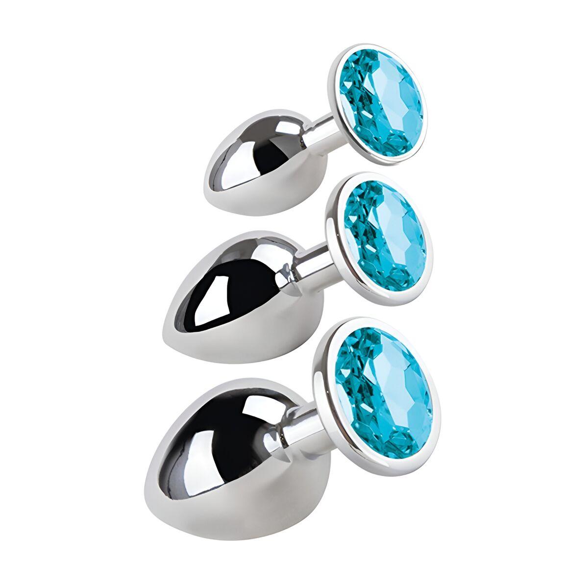 Plug Anal S Pleasures Azul Plateado