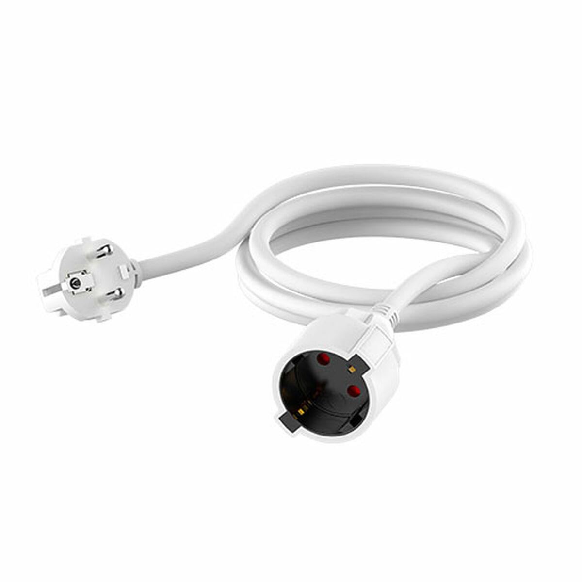 Cable alargador TM Electron IP20 Blanco 5 m Schuko
