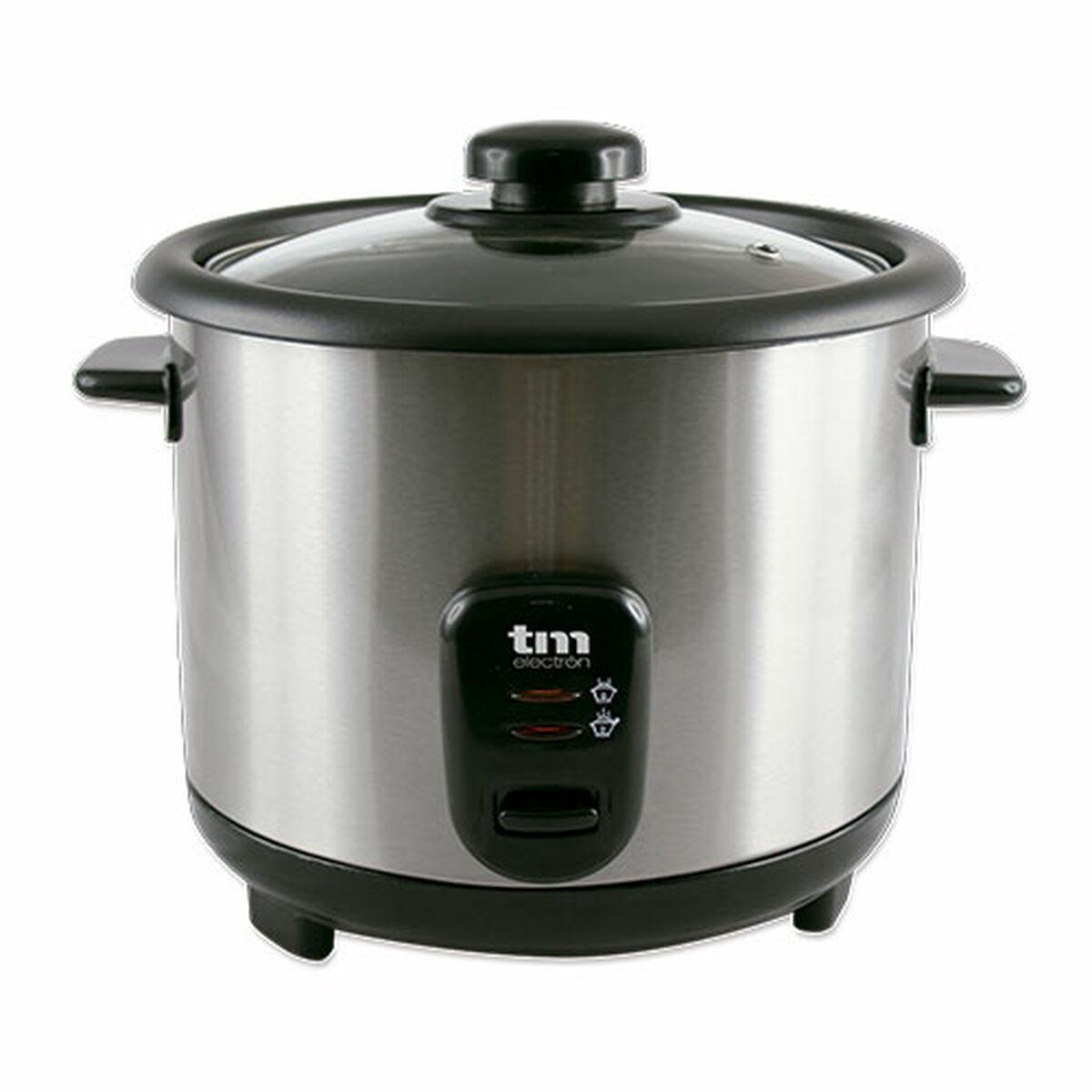 TM Electron Arrocera 1,5L 500W Acero Inoxidable Antiadherente con Apagado Automático