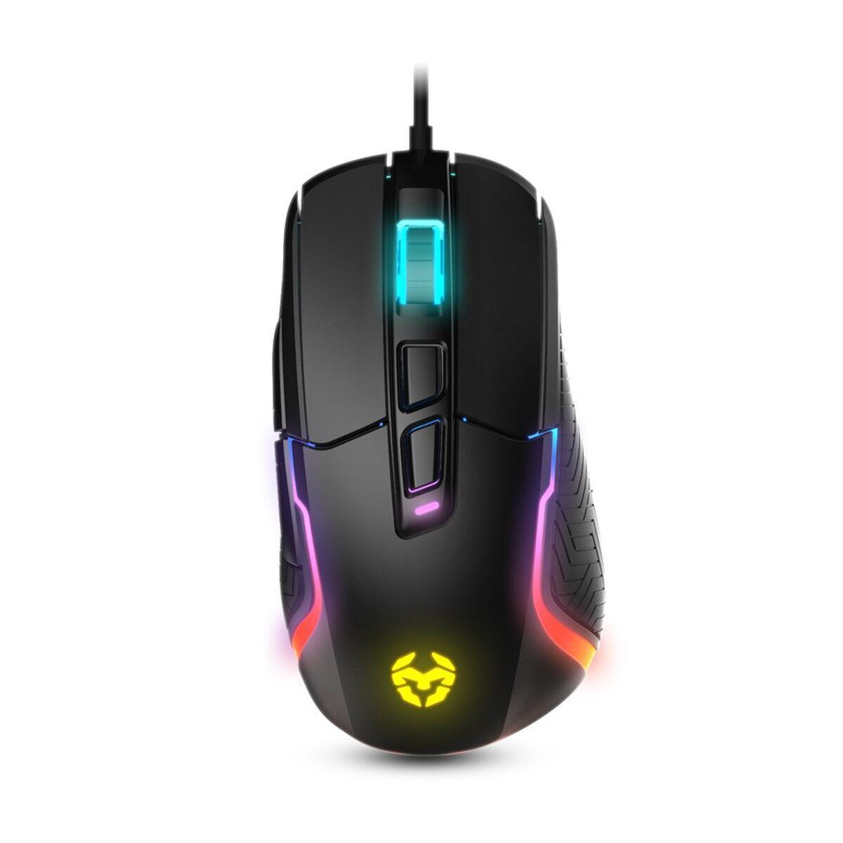 Ratón Gaming Krom Kick 6200 dpi Negro RGB