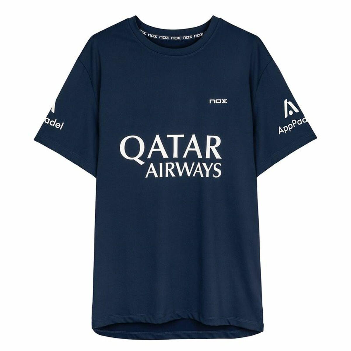 Camiseta de Manga Corta Hombre Nox Nox Sponsorts AT10 Azul oscuro Azul marino