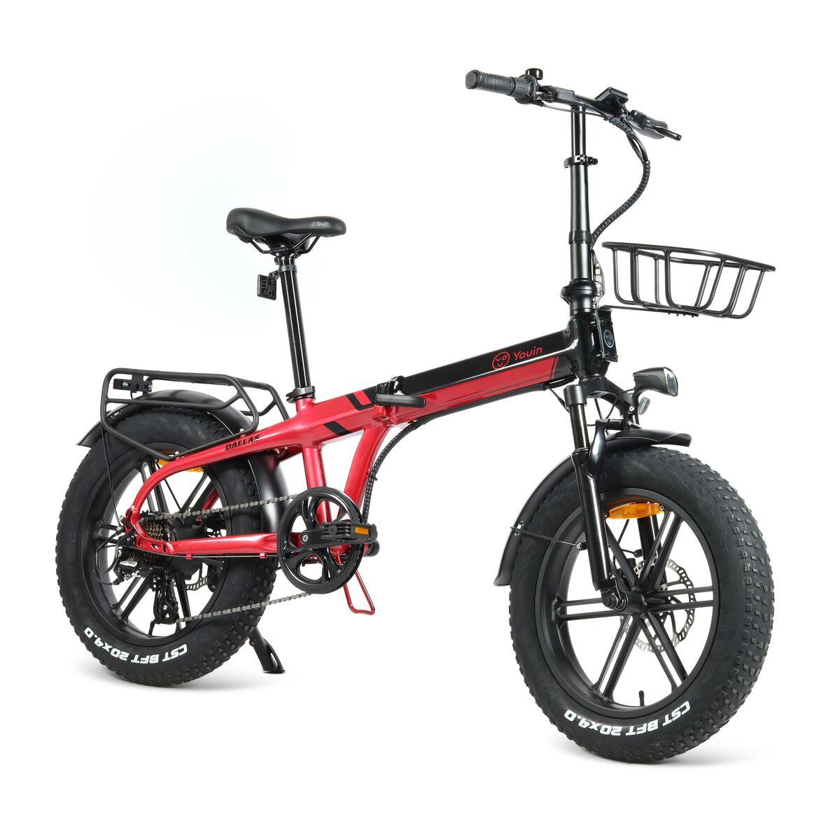 Bicicleta Eléctrica Youin BK1650R DALLAS Negro Rojo 250 W 20"