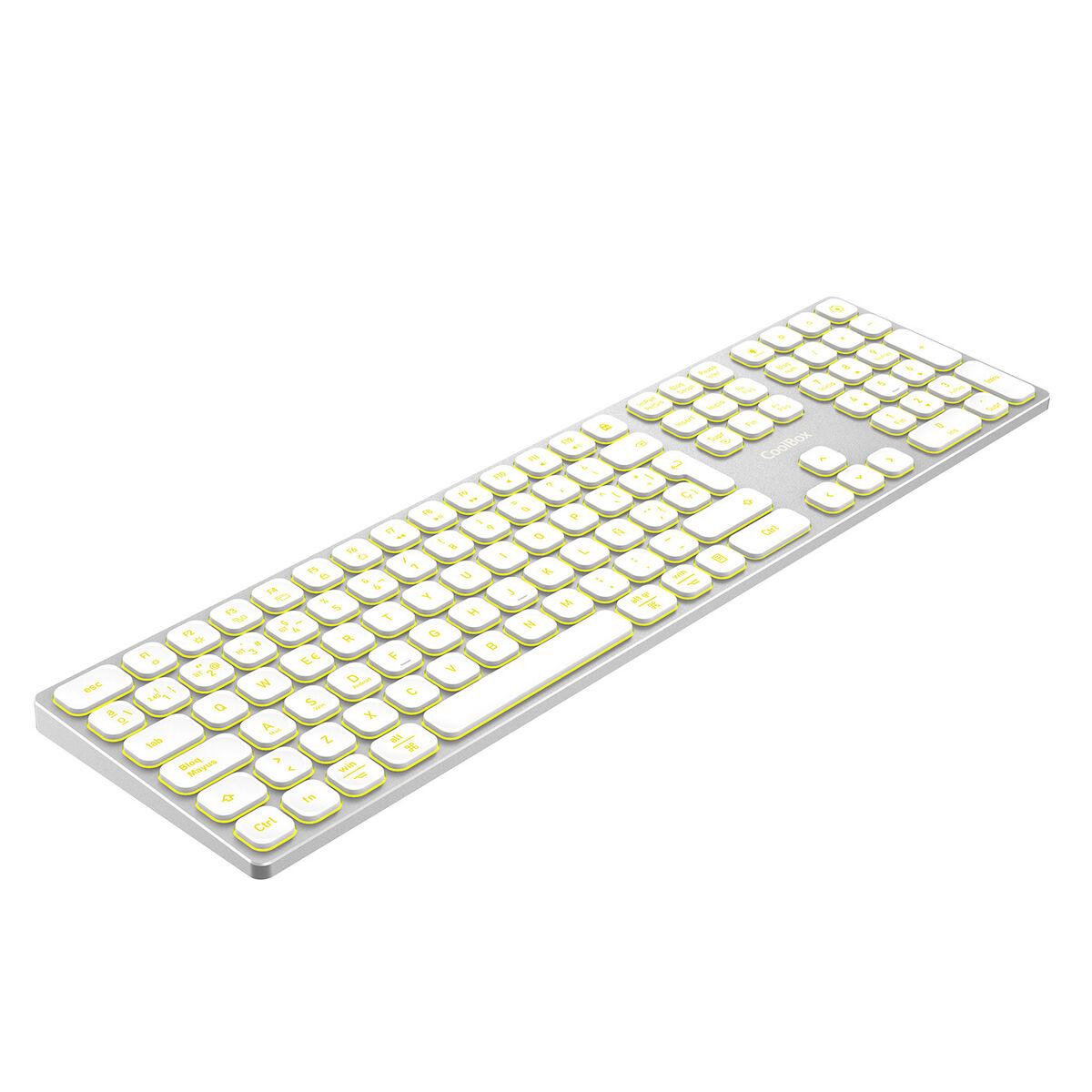 Teclado y Ratón CoolBox COO-TEW02-BKW Blanco