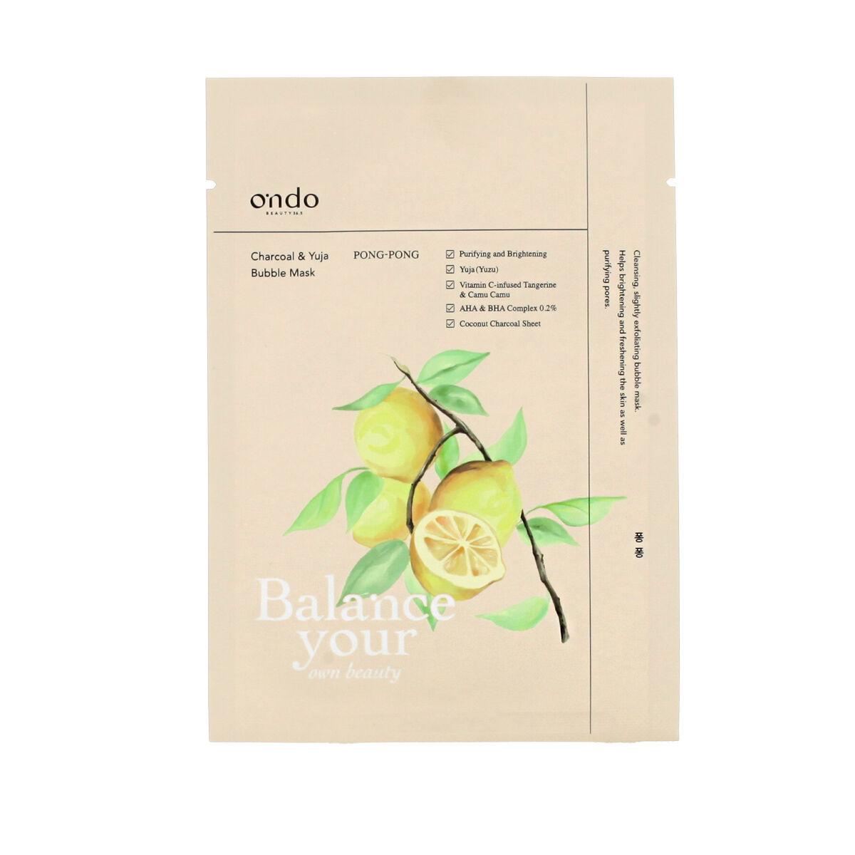 Mascarilla Exfoliante Ondo Beauty 36.5 CHARCOAL & YUJA 25 ml
