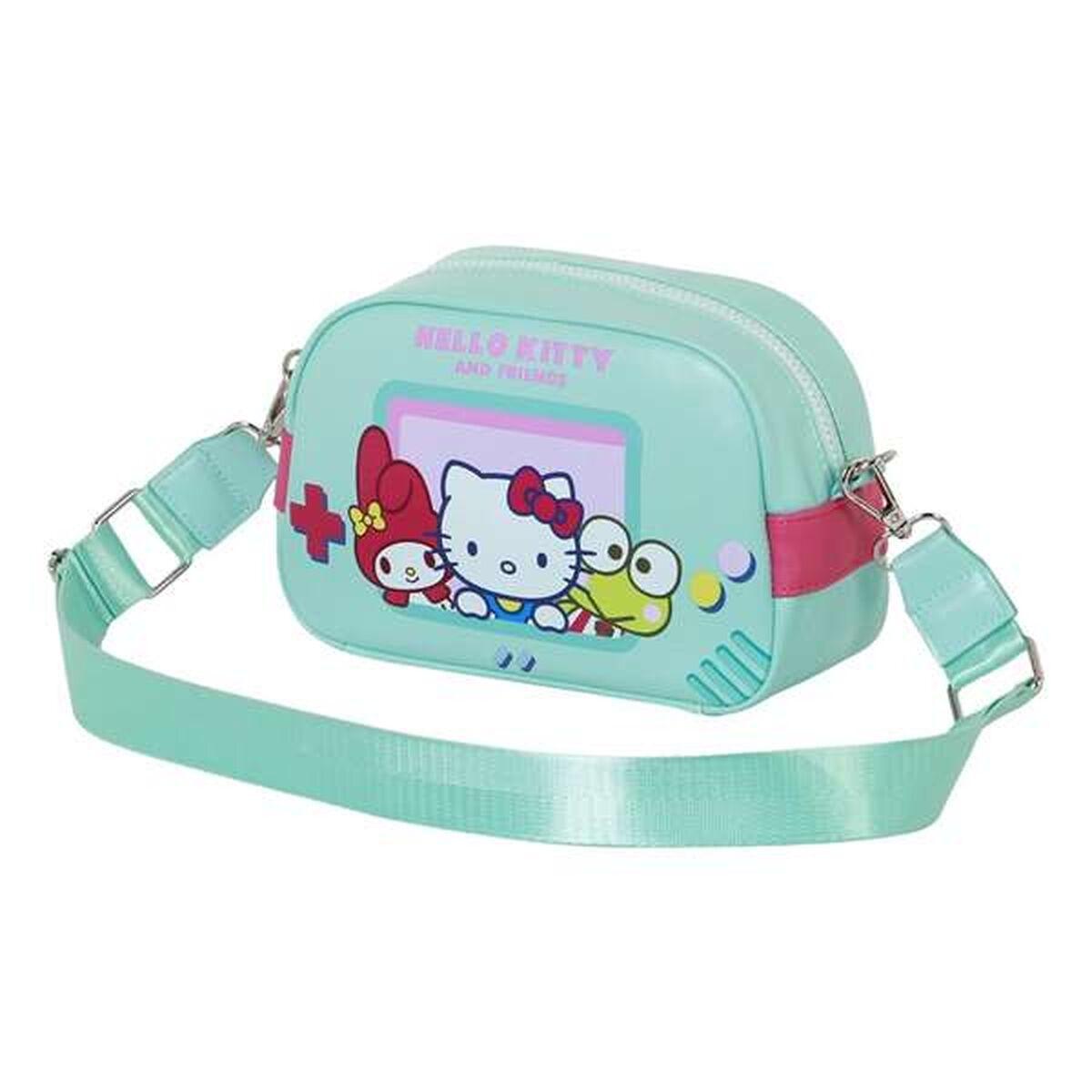 Bolso Bandolera Hello Kitty Turquesa 14 x 23 x 9 cm