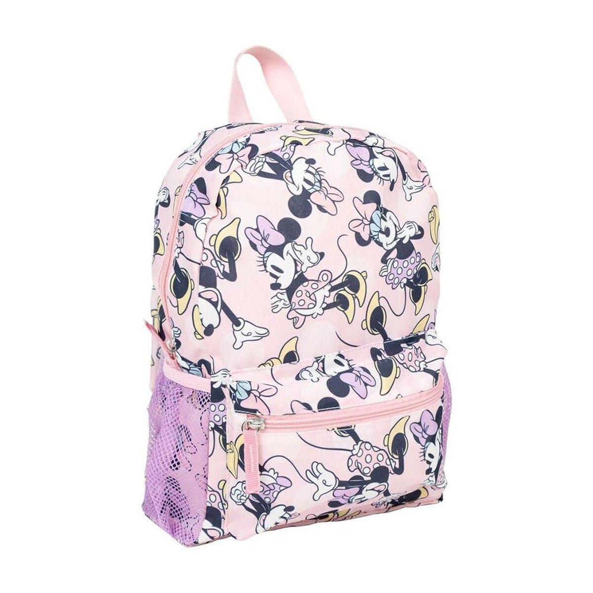Mochila Infantil Minnie Mouse Rosa 23 x 33 x 9 cm 23,0 x 33,0 x 9,0 cm