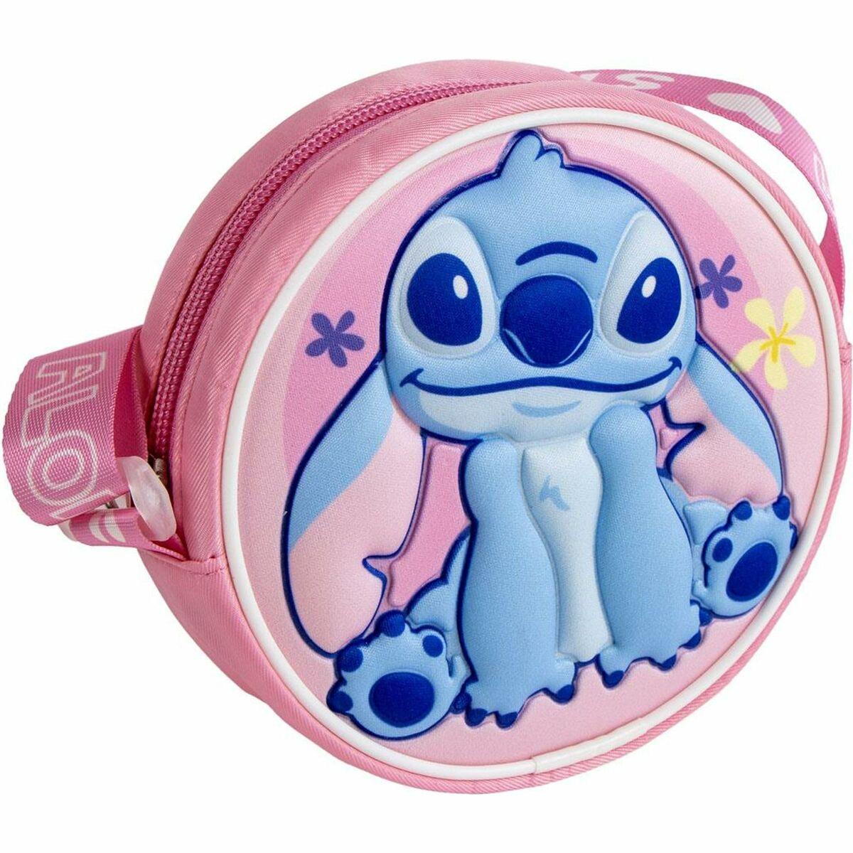 Bolso Bandolera Stitch Rosa 13 x 13 x 4 cm