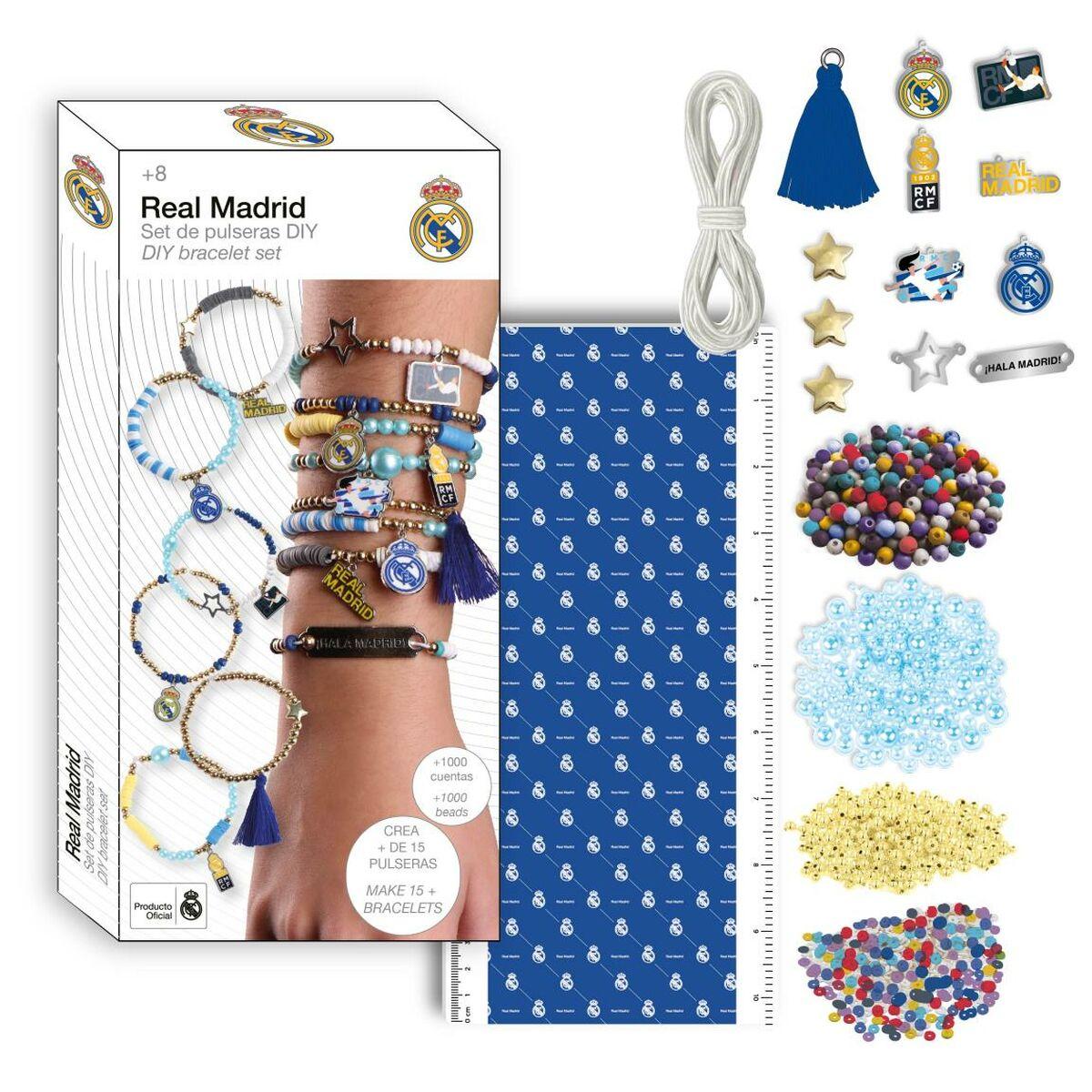 Kit Creación de Pulseras y Collares Real Madrid C.F. 13 x 28,5 x 4 cm