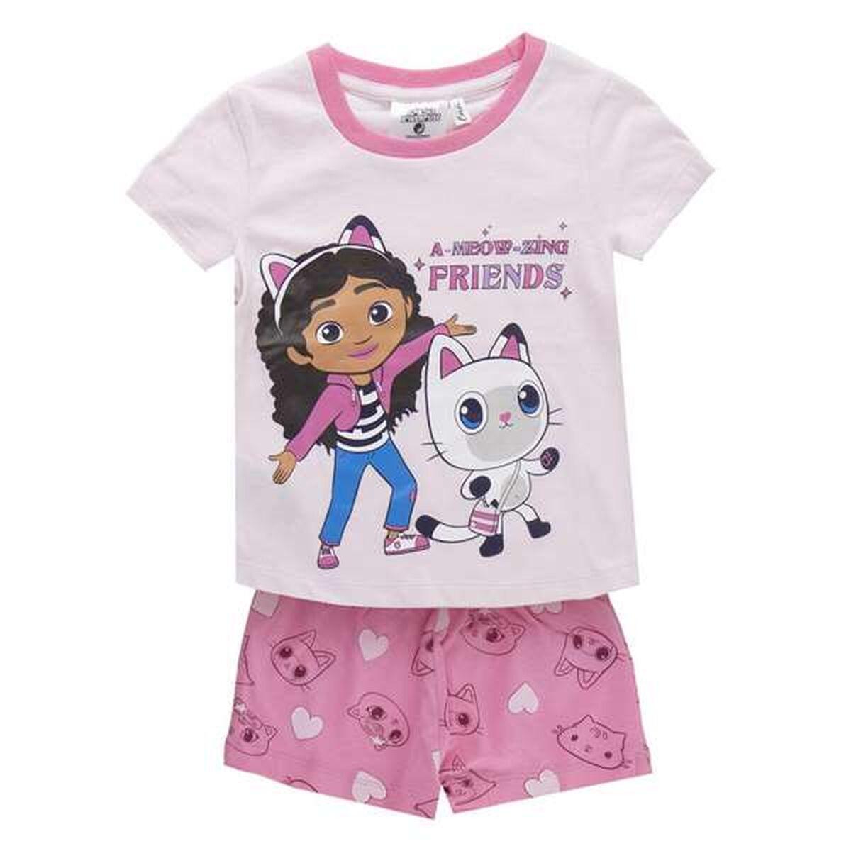 Pijama Infantil Gabby's Dollhouse Rosa
