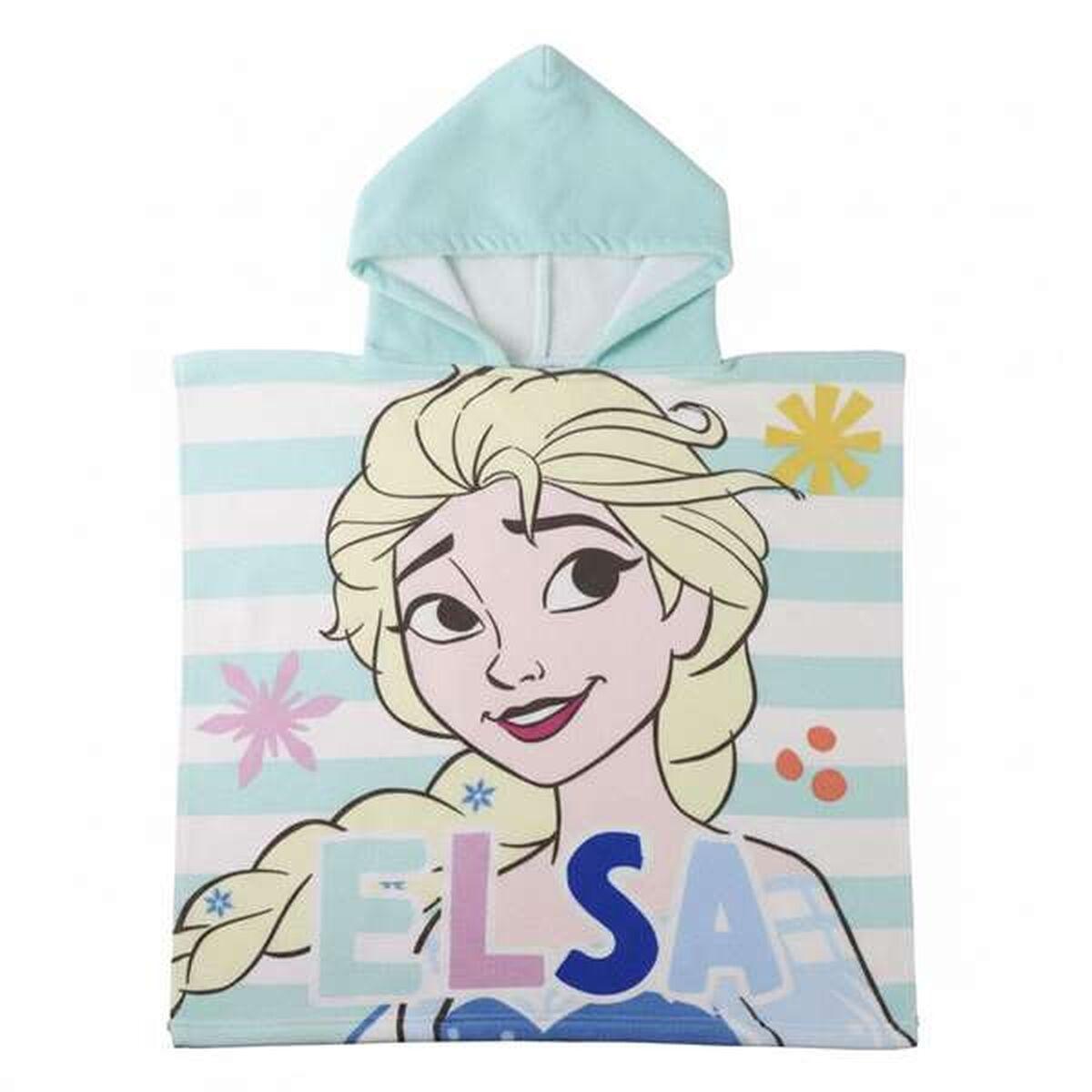 Poncho-Toalla con Capucha Frozen 55 x 77 cm