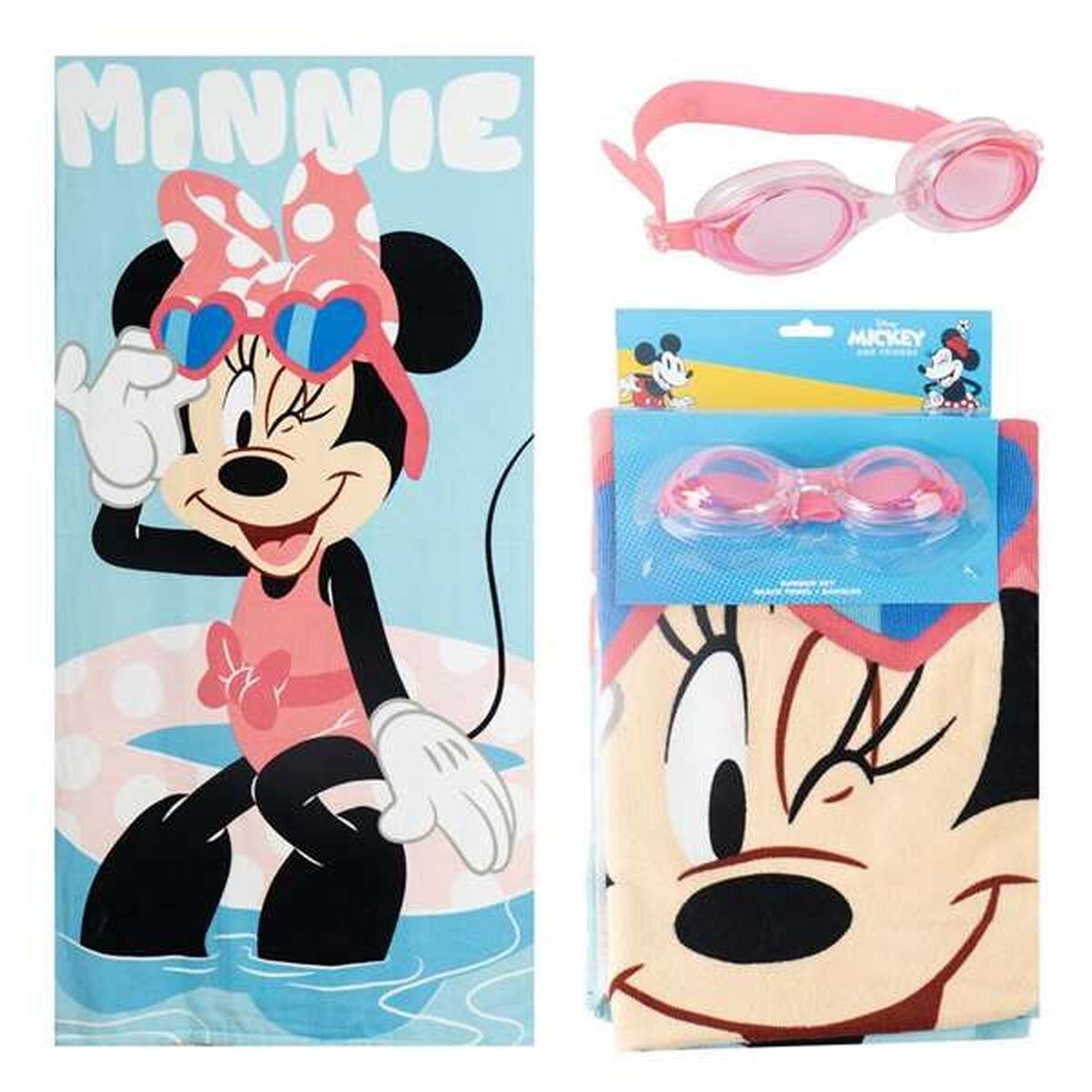 Toalla de Playa Minnie Mouse Azul