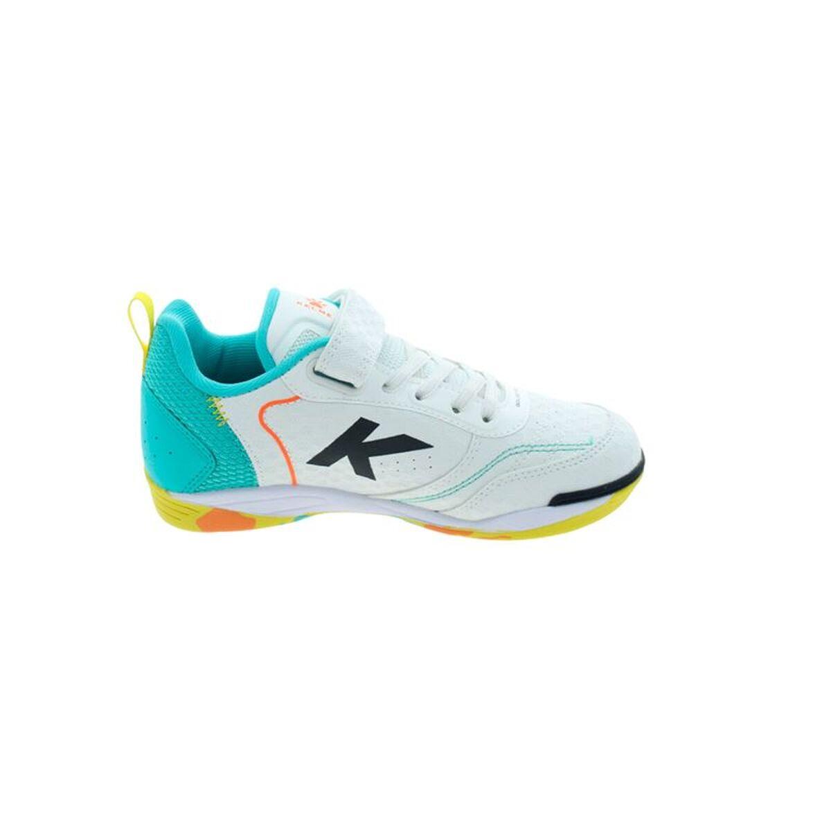 Zapatillas de Fútbol Sala para Niños Kelme Goleiro Elastic Indoor Blanco