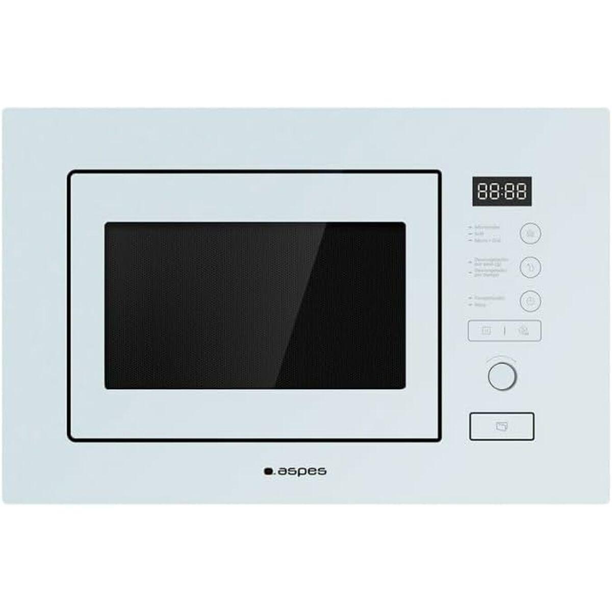 Microondas con Grill Aspes AMWI2800DGB Blanco 800 W 20 L