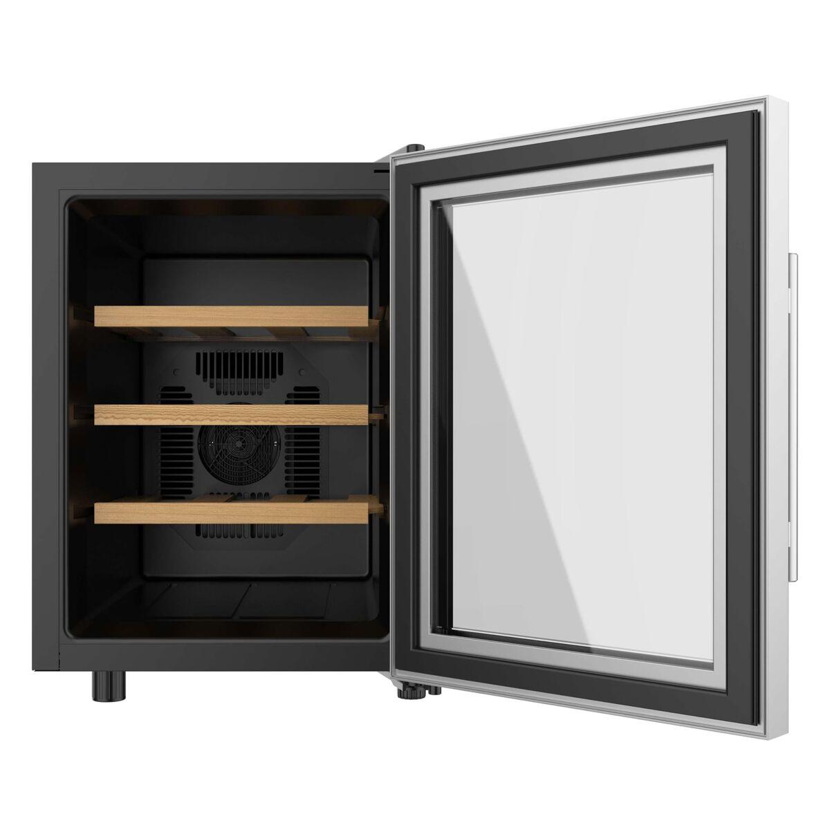 Cecotec Vinoteca 12 botellas GrandSommelier 1255 acero inox, termoelectrica, clase E, LED