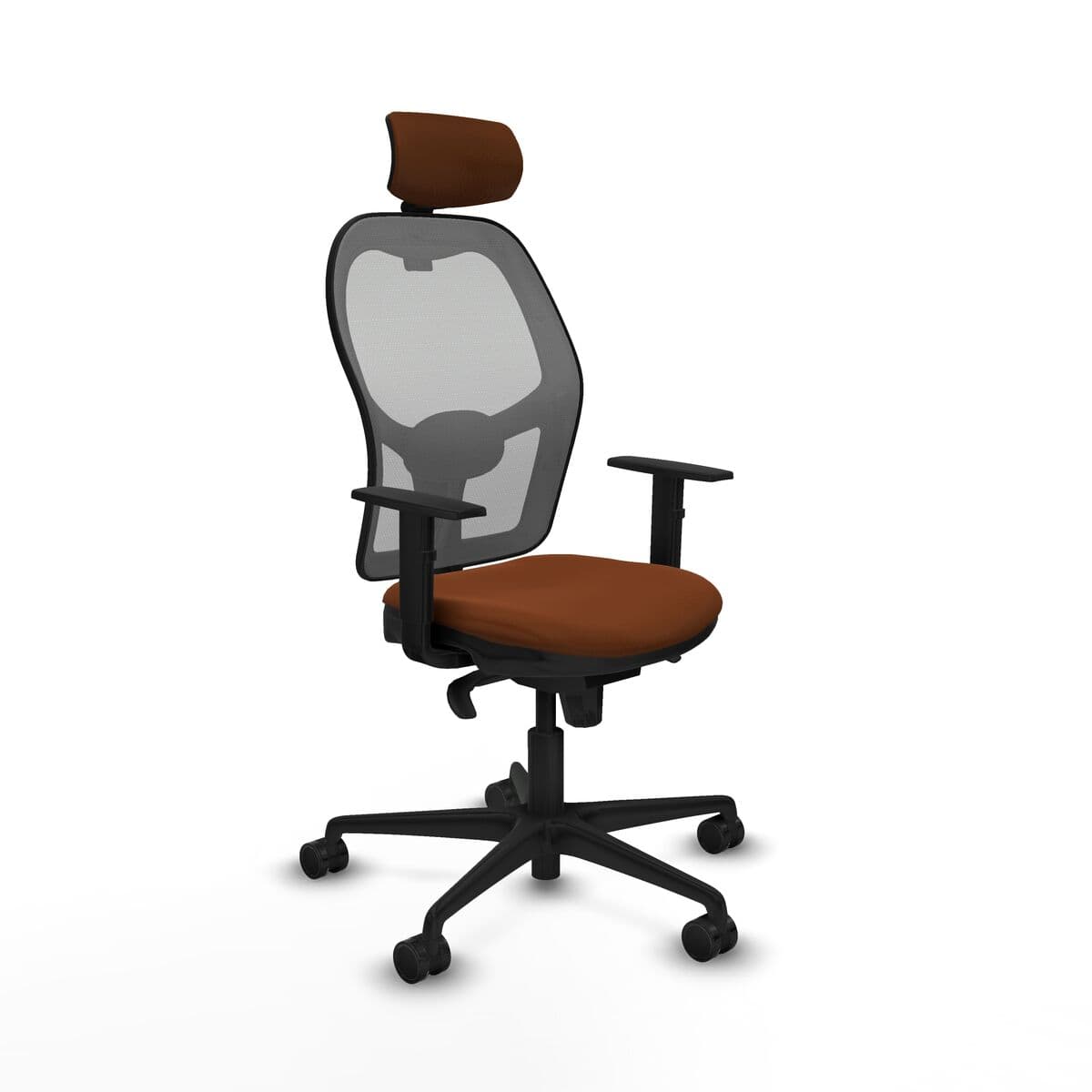 Silla de Oficina Piqueras y Crespo 1D036N2 Marrón Gris