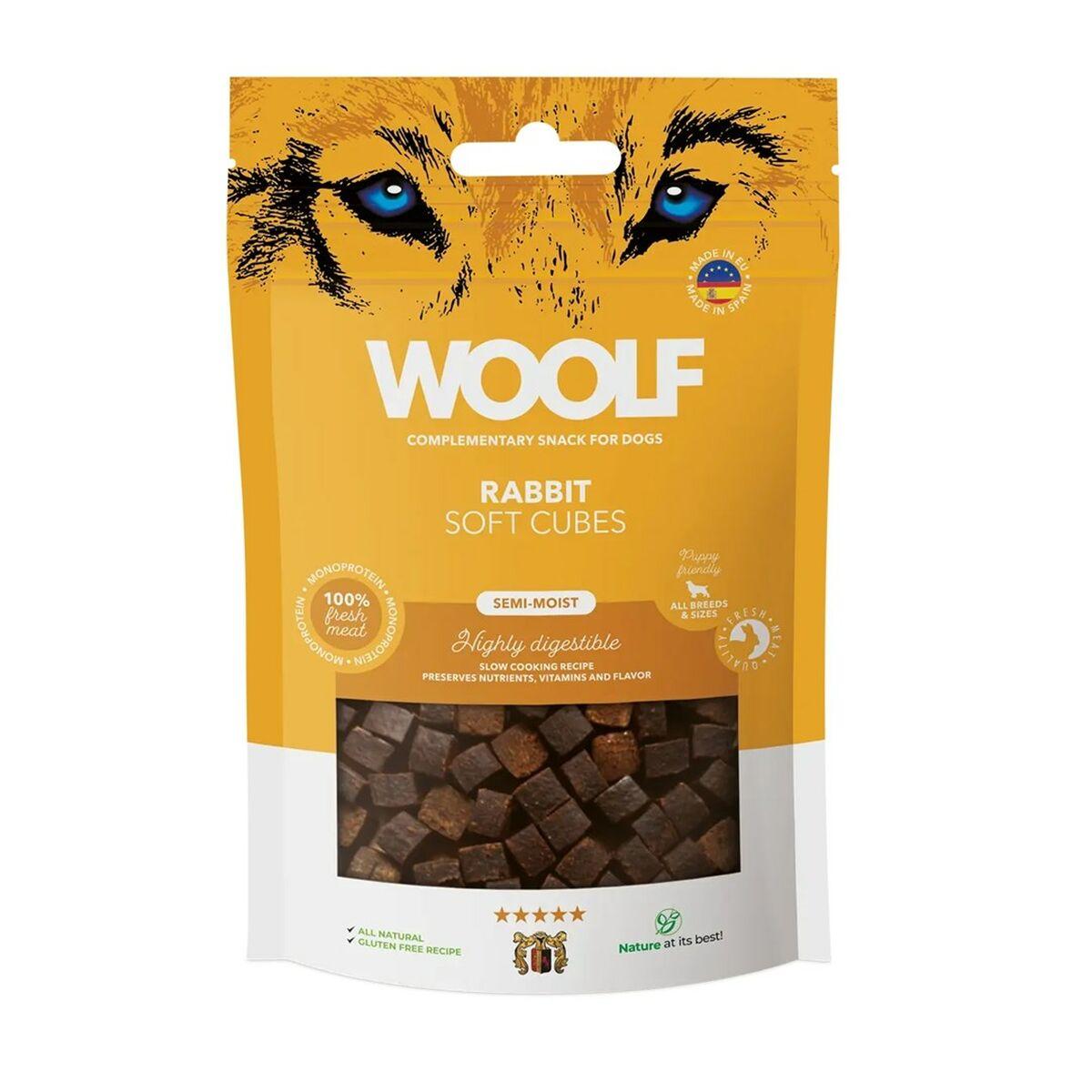 Snack para Perros Woolf Soft Cubes Rabbit Conejo 100 g