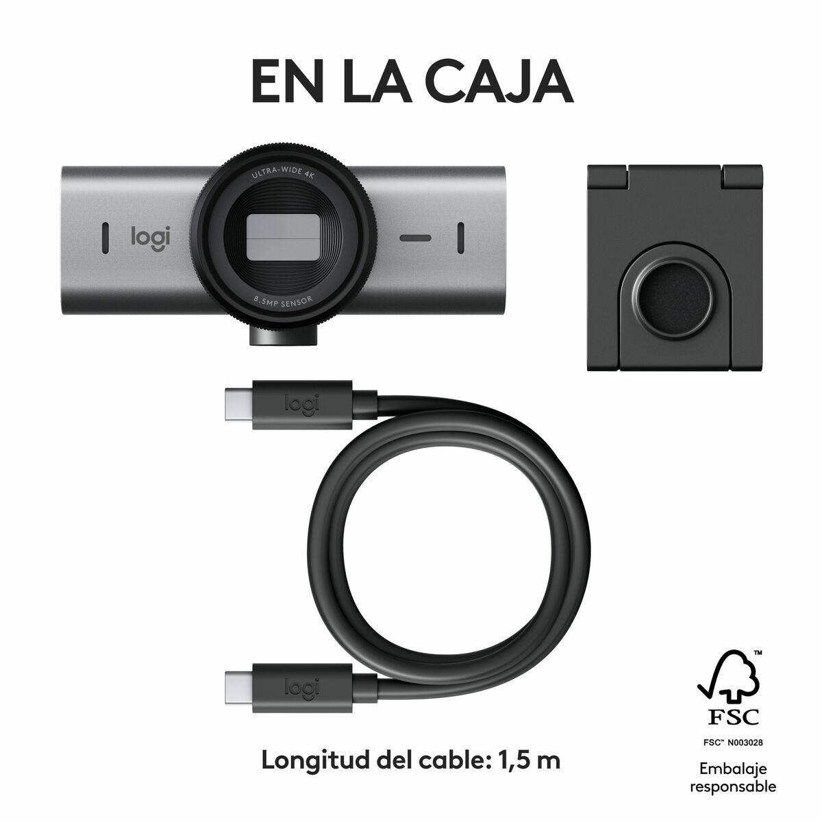 Webcam Logitech 960-001559 4K Ultra HD