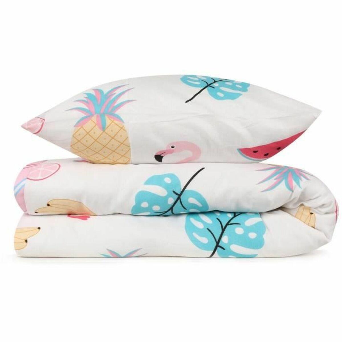 Juego de funda nórdica Blanco Cama de 200 3 Piezas
