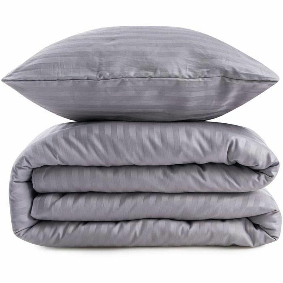 Juego de funda nórdica Gris Cama de 200 3 Piezas