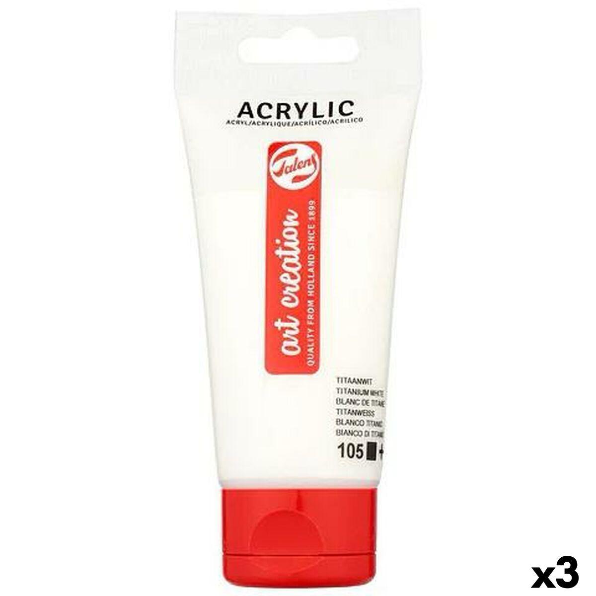 Pintura acrílica Talens Blanco 75 ml (3 Unidades)