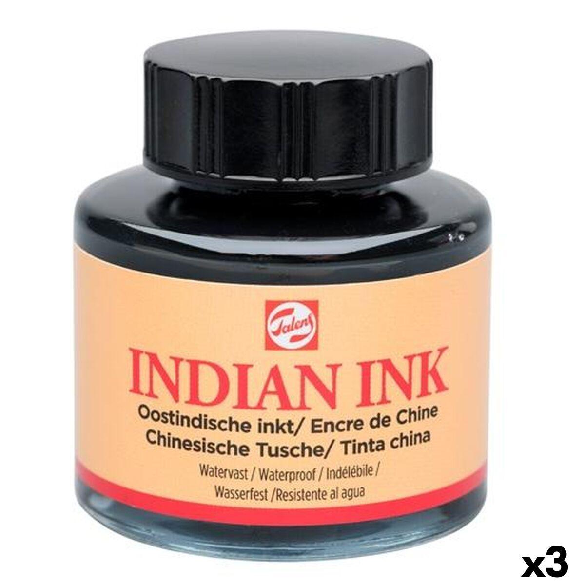 Tinta Talens Indian Ink Negro 30 ml (3 Unidades)